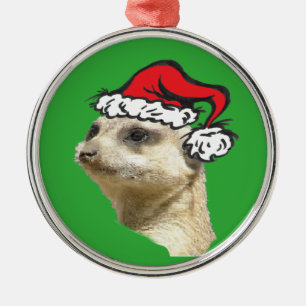Jul Meerkat Cust. Premium Round Ornament