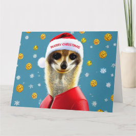 jul Meerkat Santa Kort