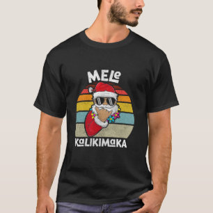 Jul Mele kalikimaka Boy Apparel Shaka Santa T Shirt