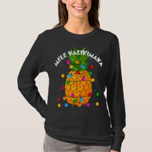 Jul Mele Kalikimaka Pineapple Älskare Hawaii X T Shirt