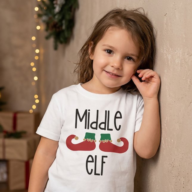 Jul mellan-elf t shirt (Skapare uppladdad)