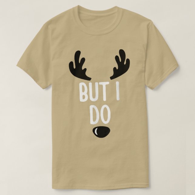 Jul, men jag gör Reindeer X mas T Shirt (Design framsida)