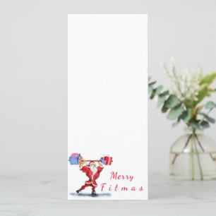 Jul Menu Jultomten med presenter - roligt Meny