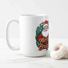 Jul - "Merry & Bright Santa" Kaffemugg