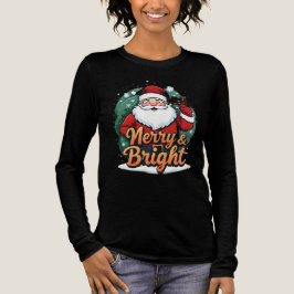 Jul - "Merry & Bright Santa" T Shirt