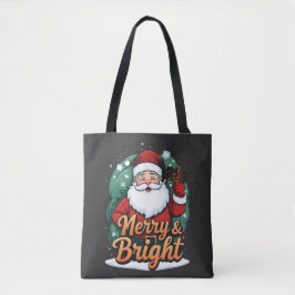 Jul - "Merry & Bright Santa" Tygkasse