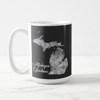 Jul Michiganstaten Karta Snöflingor Kaffemugg