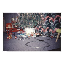 Jul Mid-hundradets Träd och Vintage Leksaker