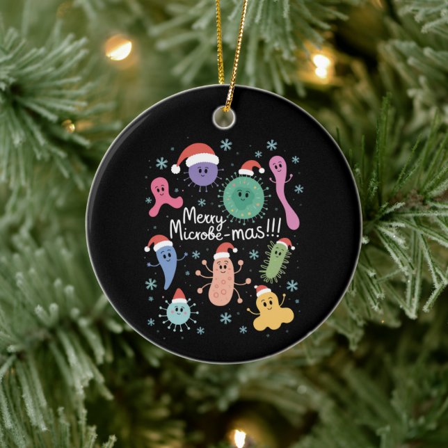 Jul Mikrobiologi Vetenskapslärare Mikrobe Julgransprydnad Keramik (Träd)