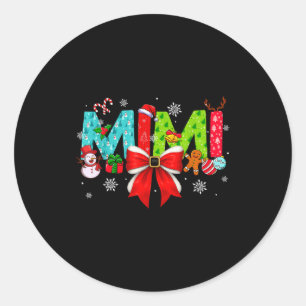 Jul Mimi Coquette Bow Mimi Jul Runt Klistermärke