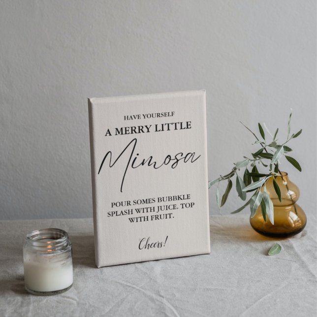 Jul Mimosa pub Möhippa Brunch Poster (Skapare uppladdad)