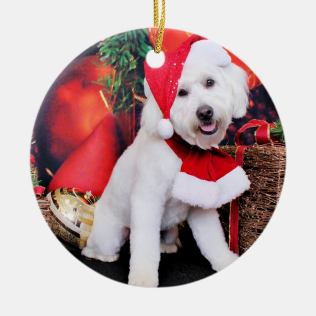 Jul - mini- klotter - Winston Julgransprydnad Keramik (Framsidan)