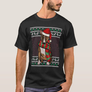 Jul Miniatyr Bull Terrier Hund Julhatt Fula Jul T Shirt
