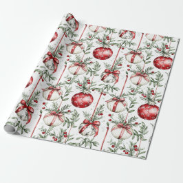Jul Mistletoe Bauble Greenery Presentpapper