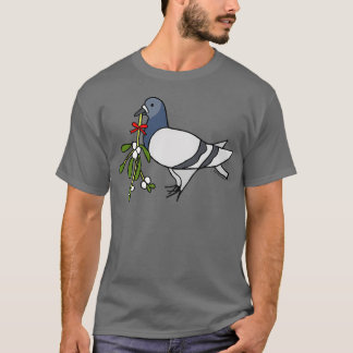 Jul Mistletoe Fred Pigeon T Shirt