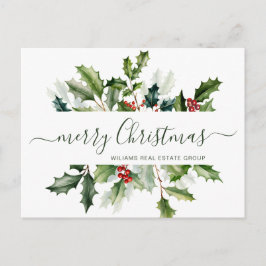 Jul Mistletoe Helgdag Corporate Hälsning Vykort