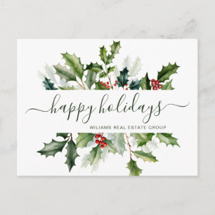 Jul Mistletoe Helgdag Corporate Hälsning Vykort