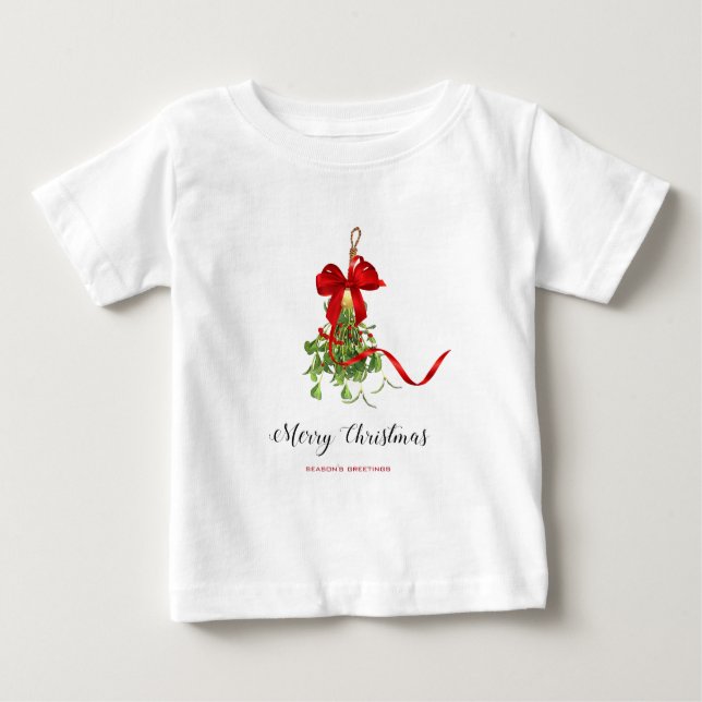 Jul Mistletoe T Shirt (Framsida)