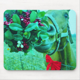 Jul Mistletoe Teal Horse Musmatta