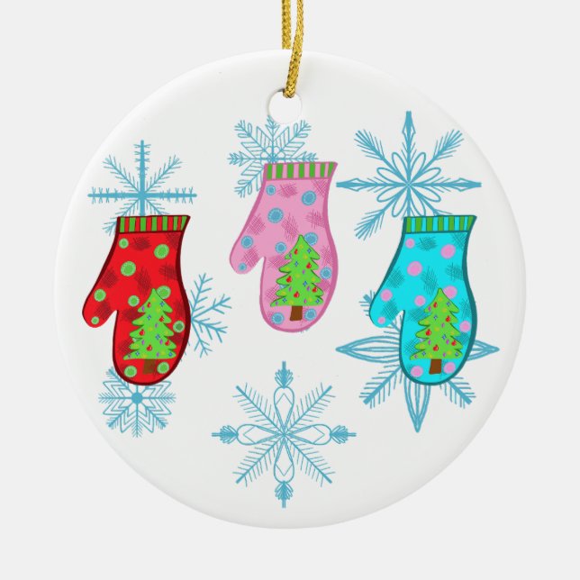 Jul Mittens Julgransprydnad Keramik (Framsidan)