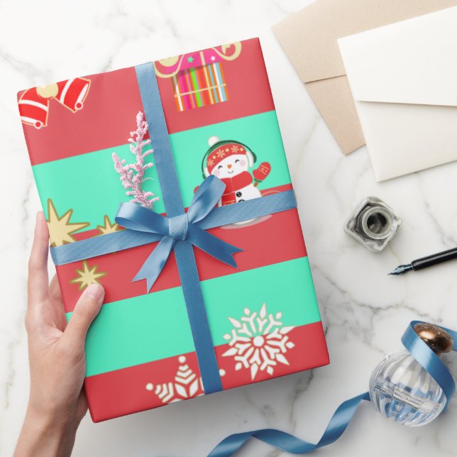 Jul Mix Mönster Presentpapper (Gifting)