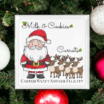 Jul Mjölk Cookies for Santa Carrots Reindeer Bricka<br><div class="desc">Mjölk och kakor till tomten,  morötter till renarna - allt på en personlig med barnens namn. Perfekt för att få en speciell beröring till Kväll-jultraditionerna!</div>