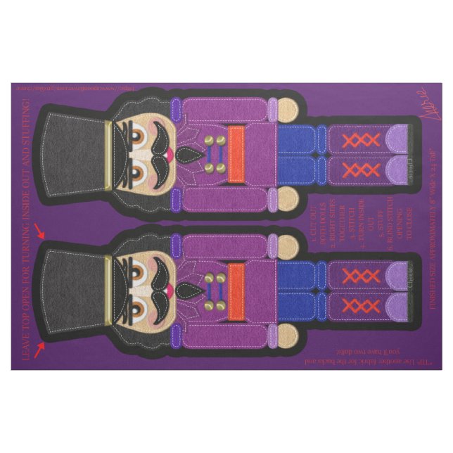 Jul Mjuk Nötknäppare Soldat Fat Quarter Kit Tyg (Fat Quarter)