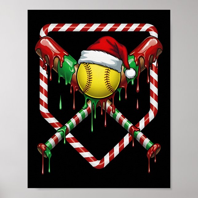 Jul Mjuk Santa Hatt Glass Dropp Män Kvinnor Poster (Framsidan)