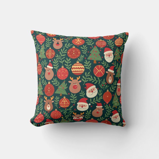 Jul Mode, mönstrad Cushion Kudde (Framsida)