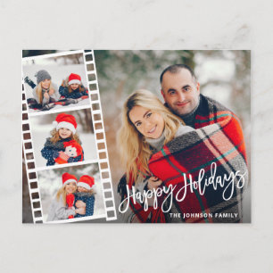 Jul Modern Brush Script 4 FOTO Hälsning Vykort