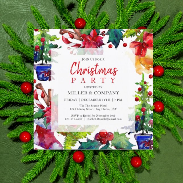Jul Modern Corporate Julfest Inbjudningar (Skapare uppladdad)