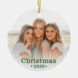 Jul Modern Familj Foto Keramik Ornament