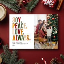 Jul Modern typografi Söt familjefoto