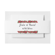 jul Monogram Poinsettia Belly Band