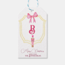 Jul Monogram Rosa Nutcracker Gift-Märkre