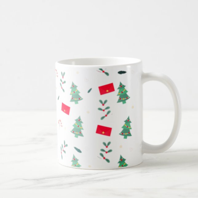 Jul, mönster, design kaffemugg (Höger)