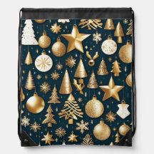 Jul mönster guld och dekoration av svarta prydnads