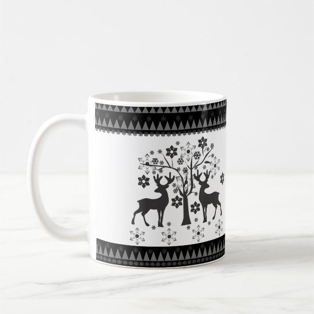 Jul mönster kaffemugg (Vänster)
