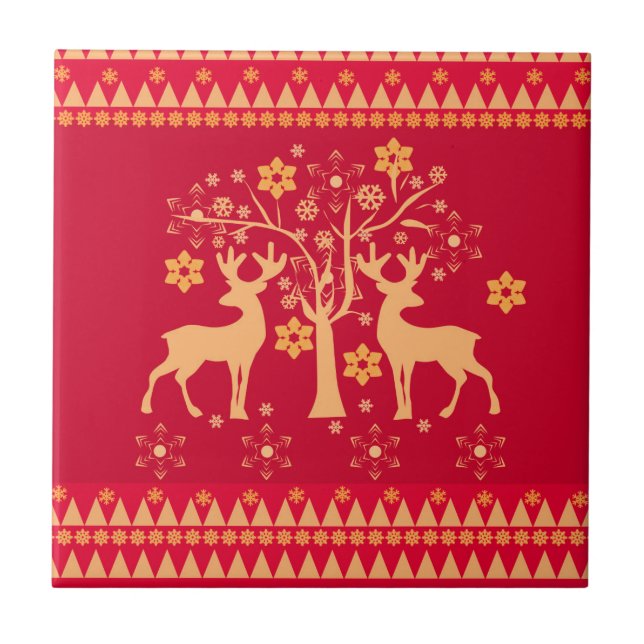 Jul mönster kakelplatta (Framsidan)