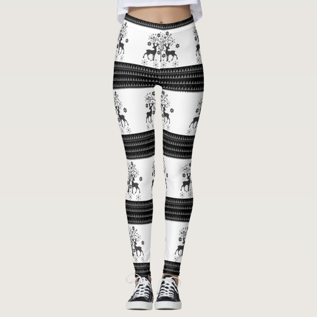 Jul mönster leggings (Framsida)