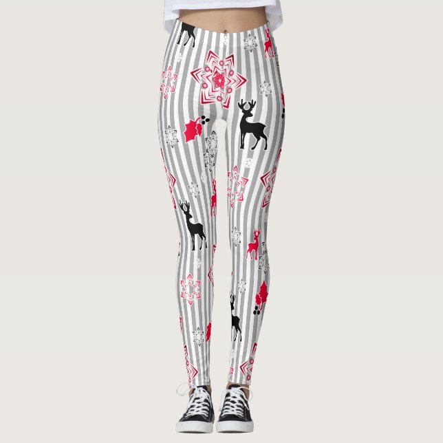 Jul mönster leggings (Framsida)