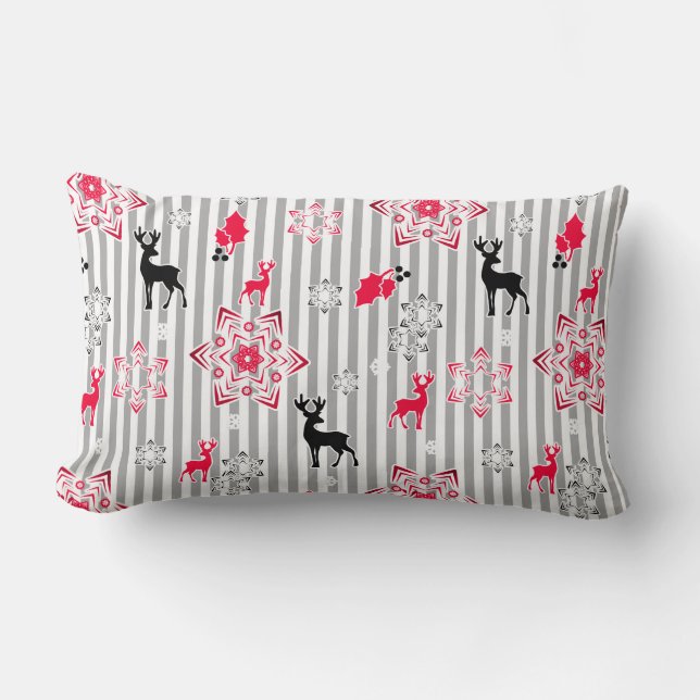 Jul mönster lumbarkudde (Framsida)