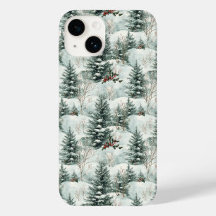 Jul Mönster med Snowy Forest och Gräs träd