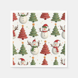 Jul Mönster Napkin Pappersservett