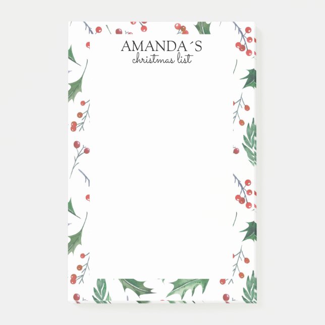 Jul mönster Notes Post-it Block (Framsida)