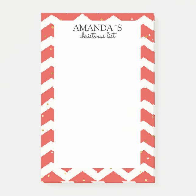 Jul mönster Notes Post-it Block (Framsida)