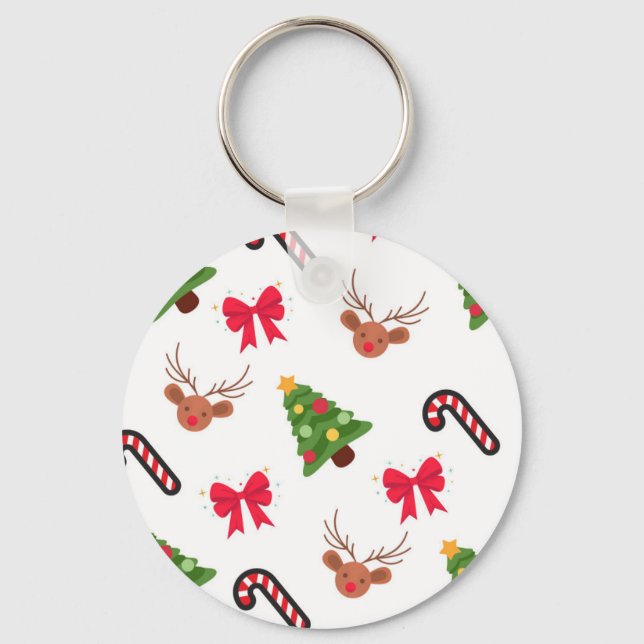 Jul mönster nyckelring (Framsida)