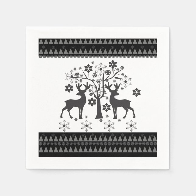 Jul mönster pappersservett (Framsidan)