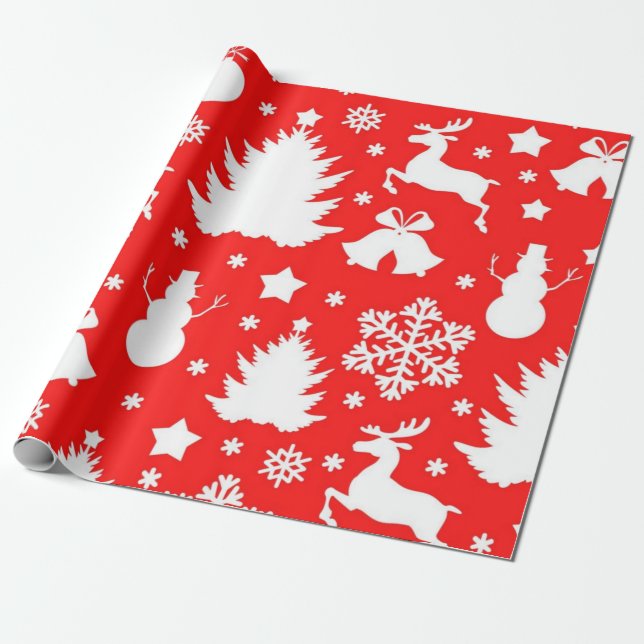 Jul mönster presentpapper (Utrullad)
