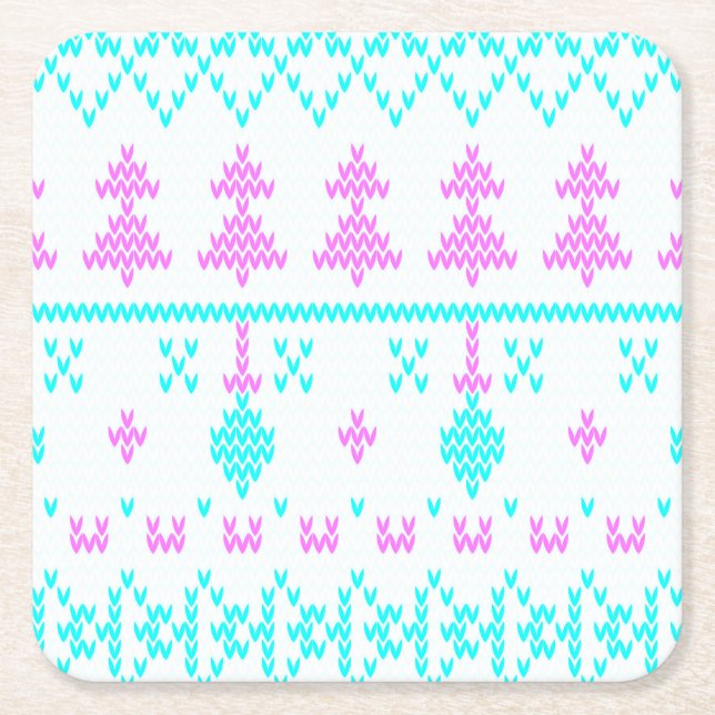 Jul mönster underlägg papper kvadrat (Framsidan)
